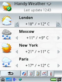 Обновился предсказатель погоды Handy Weather для Symbian UIQ 3.0 1.02 Обновился предсказатель погоды Handy Weather для Symbian UIQ 3.0 1.02