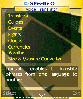 Speereo Voice Translator Multilanguage 4.5 для Windows Mobile OS (Smartphone)